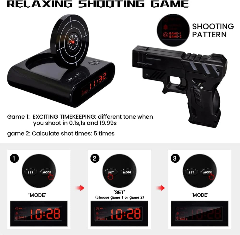 Gun Alarm Clock
