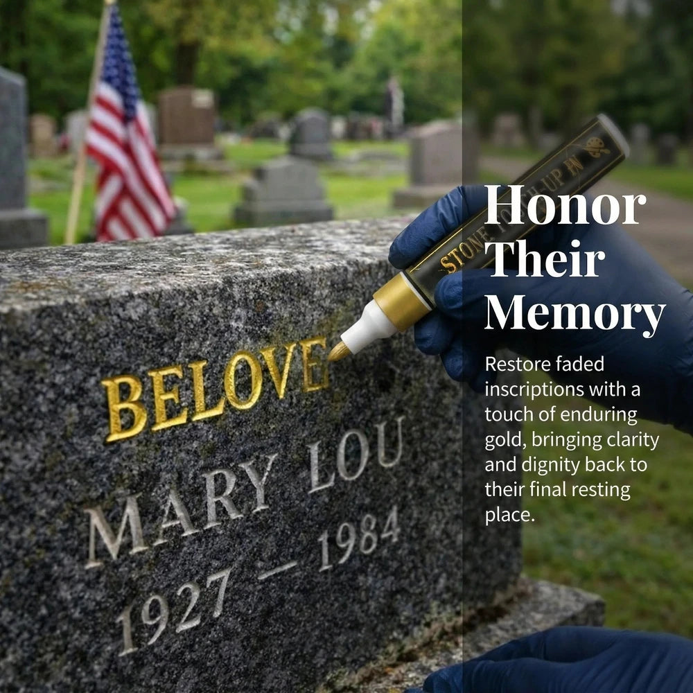 Golden Tombstone Marker Pen