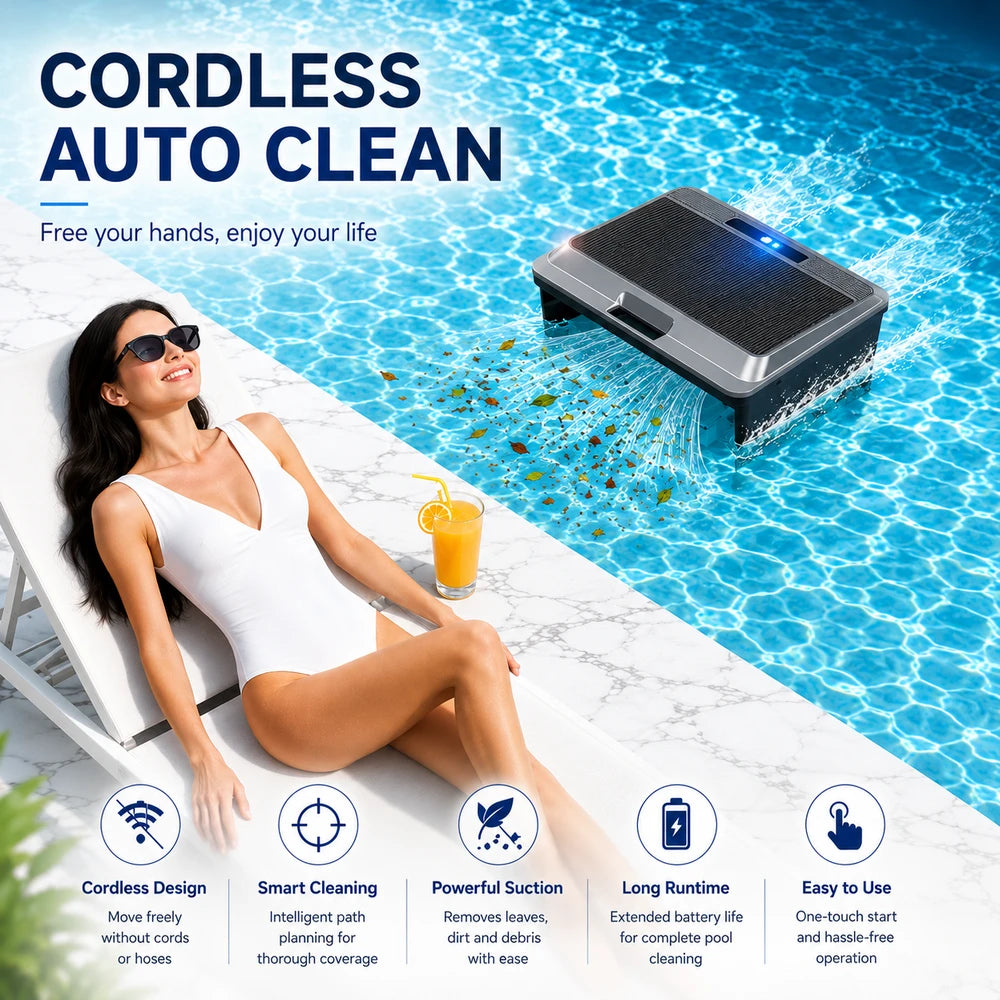 Solar Powered Pool Surface Cleaner