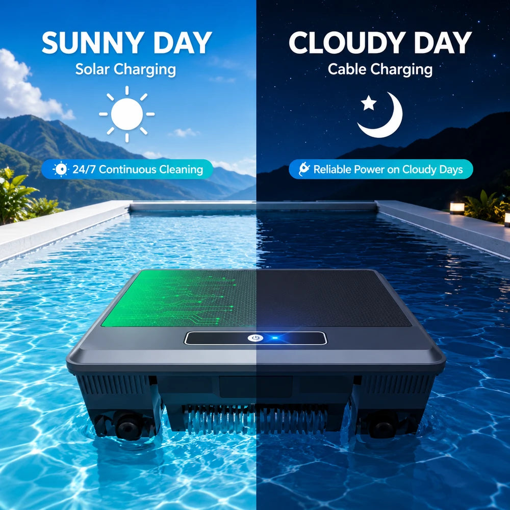Solar Powered Pool Surface Cleaner