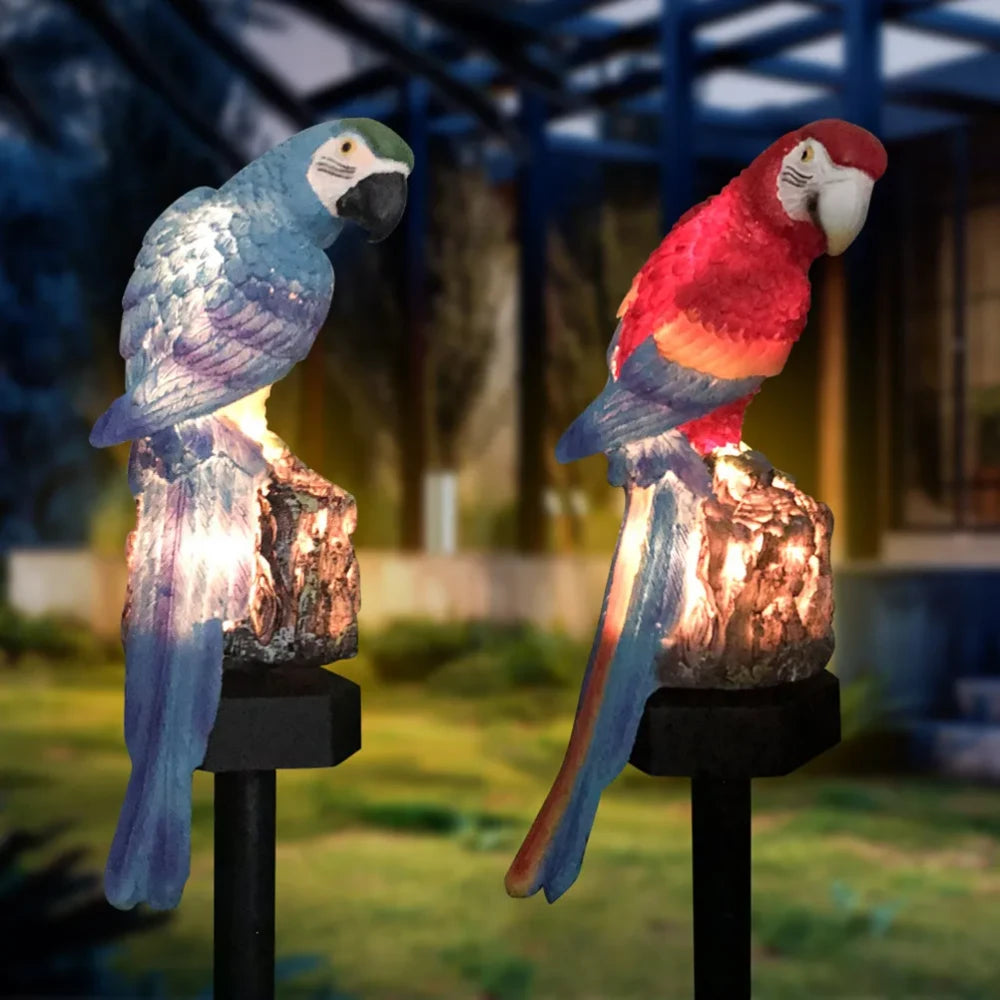Parrot Design Solar Garden Light