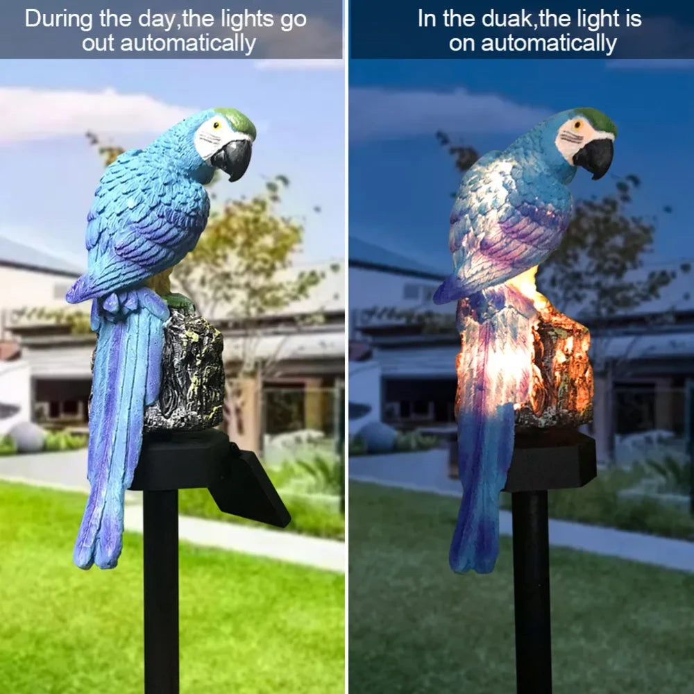 Parrot Design Solar Garden Light