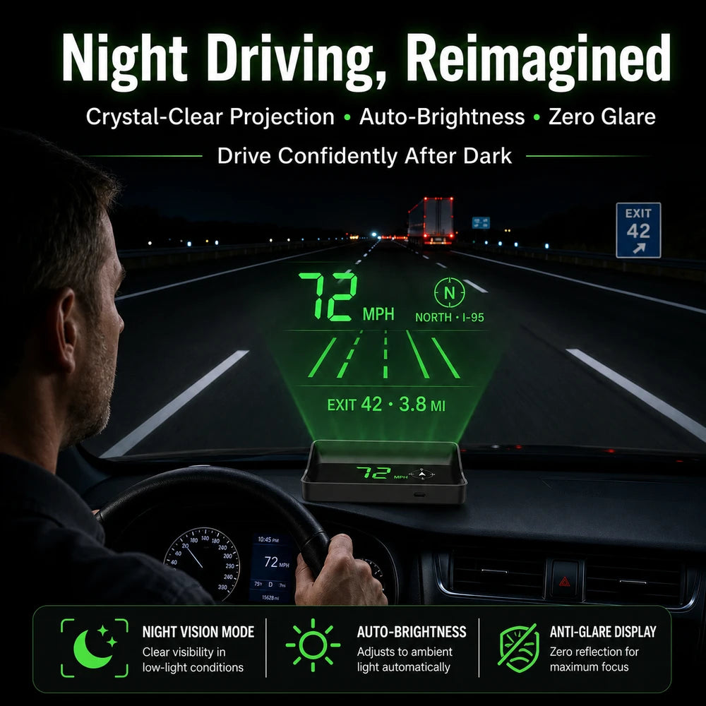Digital Speedometer Head-Up Display