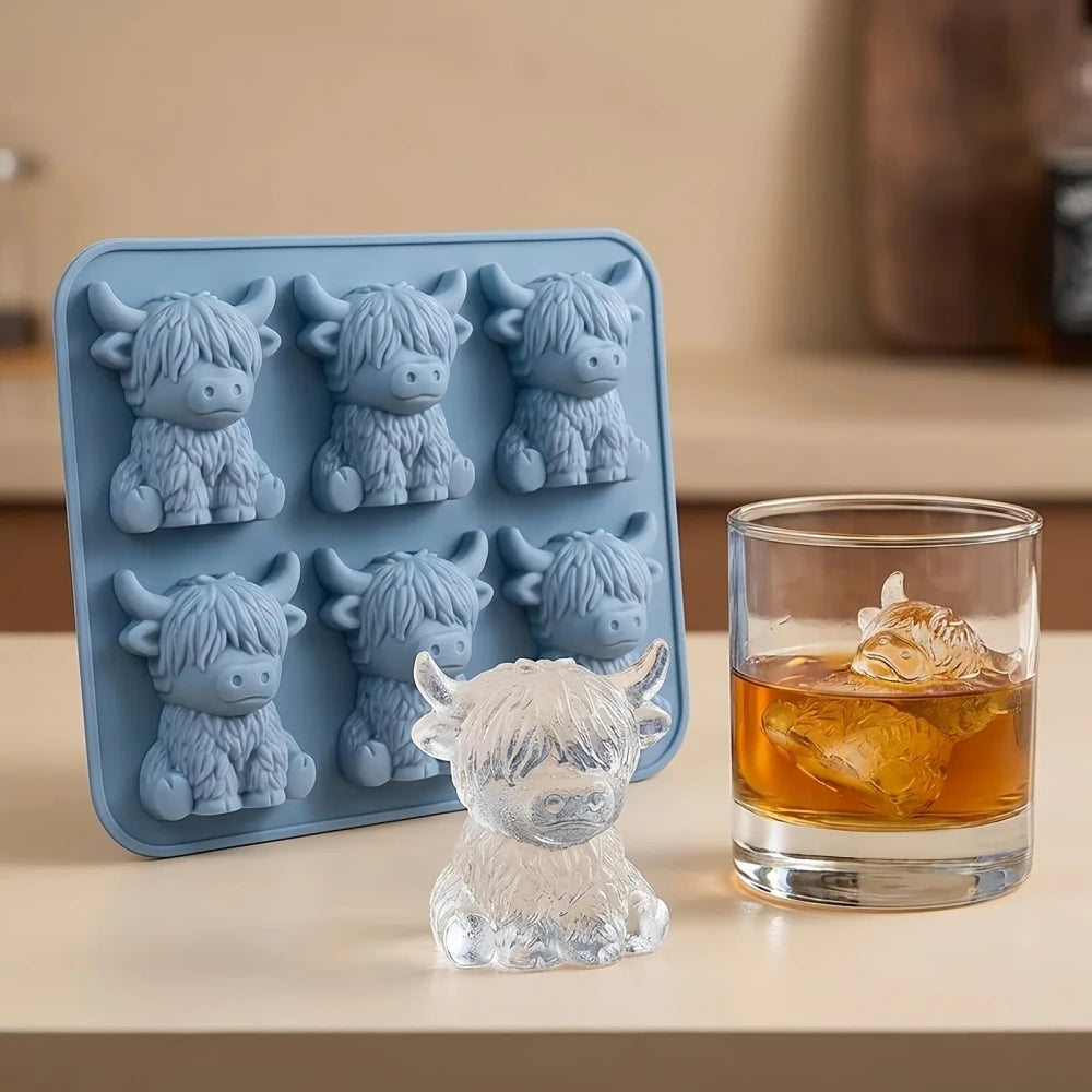 Highland Cow Ice Mold