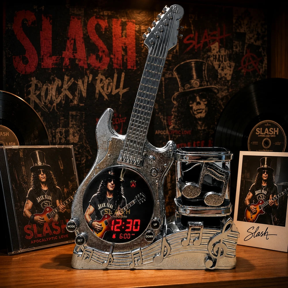 Slash Guitar Alarm Clock