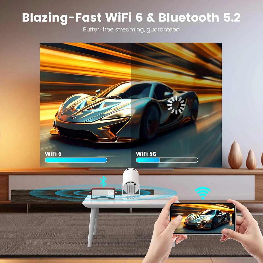 Smart portable projector