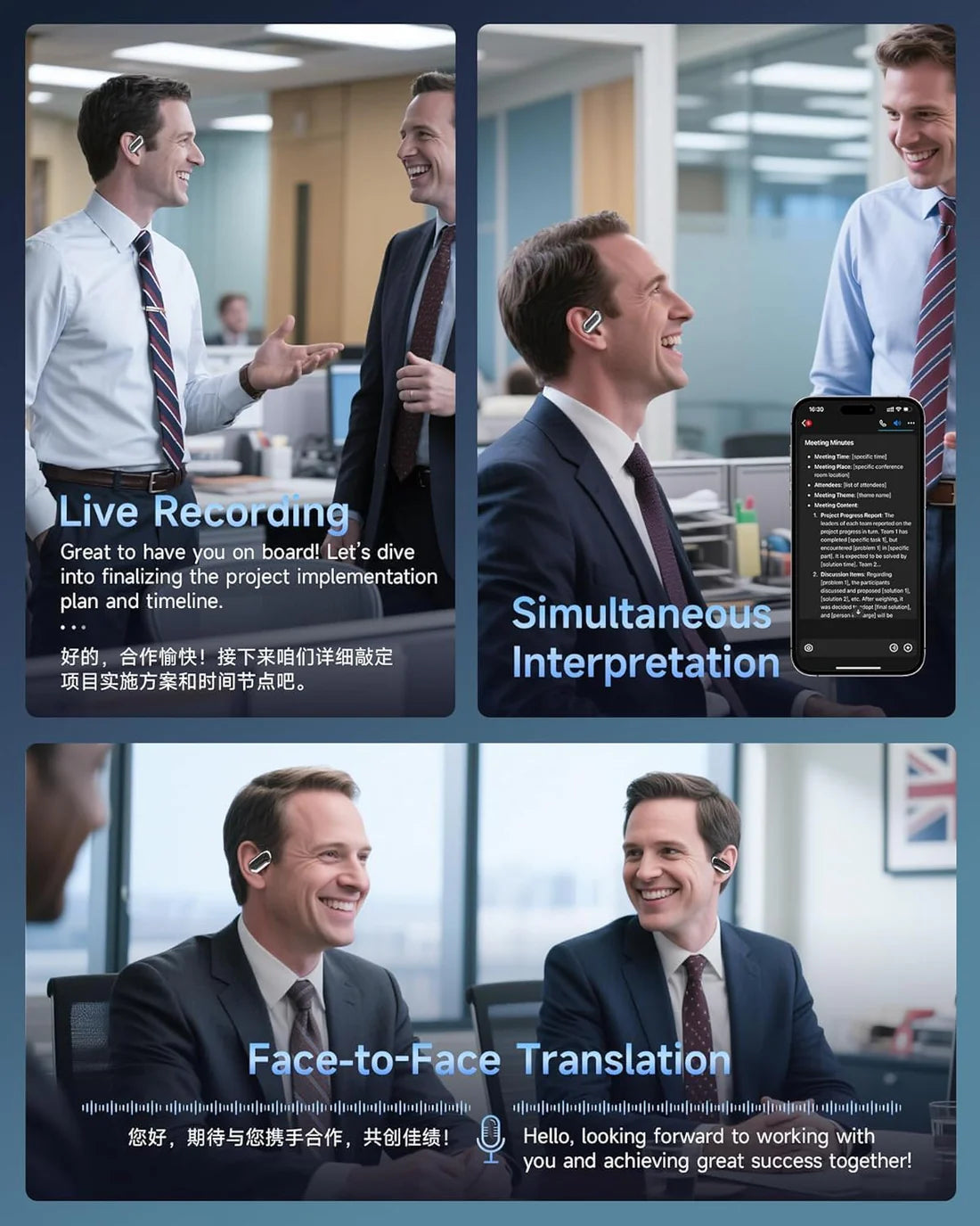 LinguaWave Pro — Real-Time AI Translation Earbuds