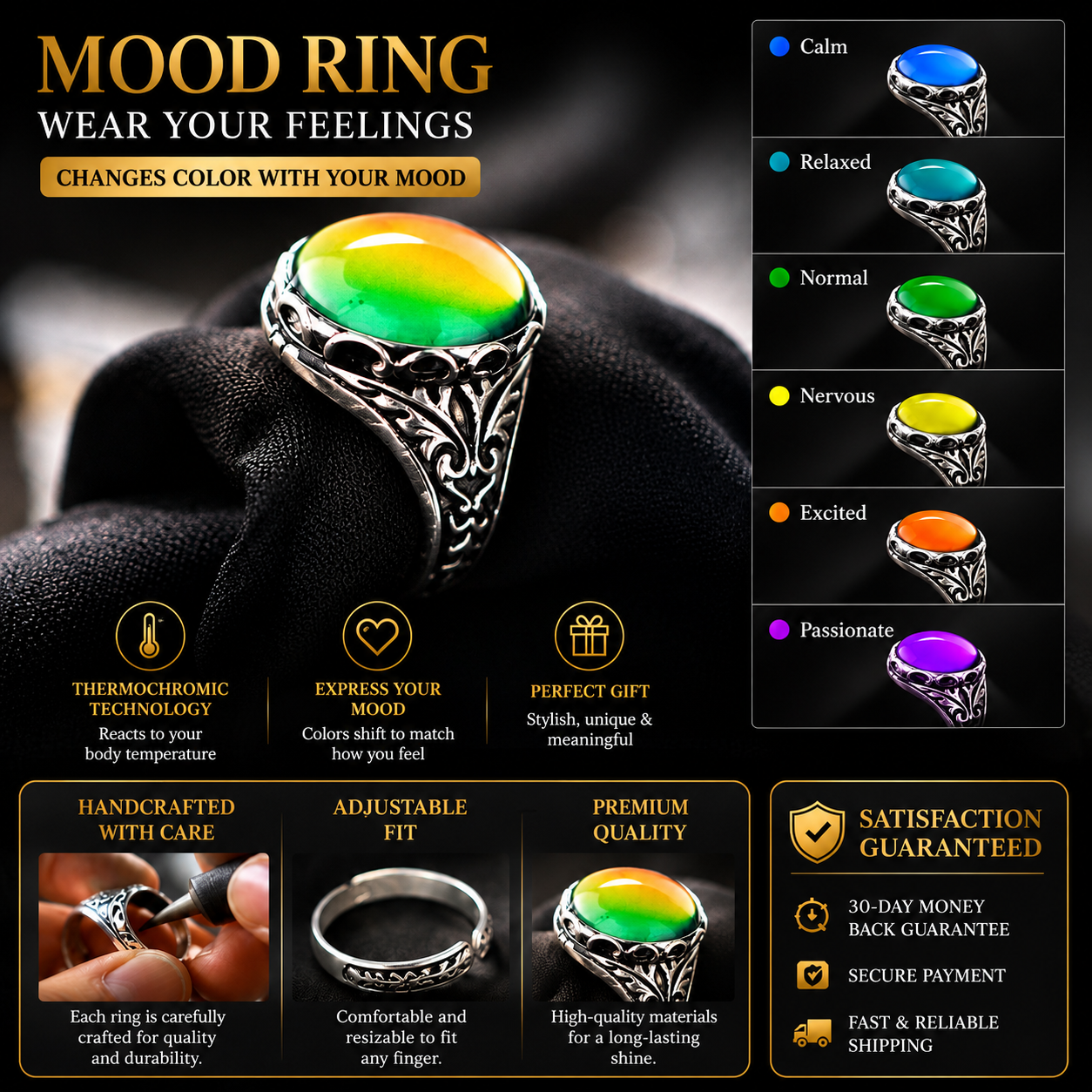 Sterling Silver Mood Ring