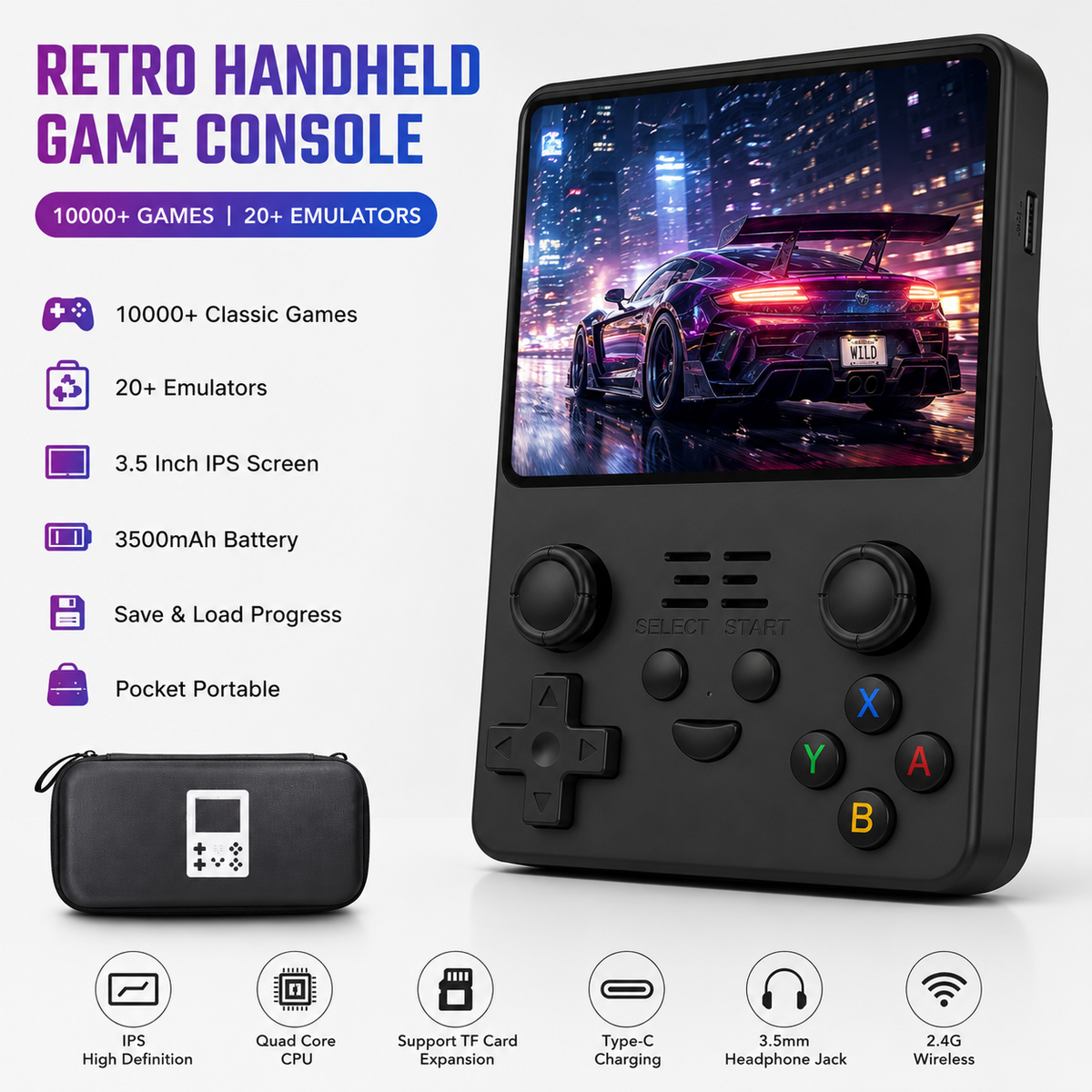 RetroX Pocket Pro™ – Portable Retro Gaming Console