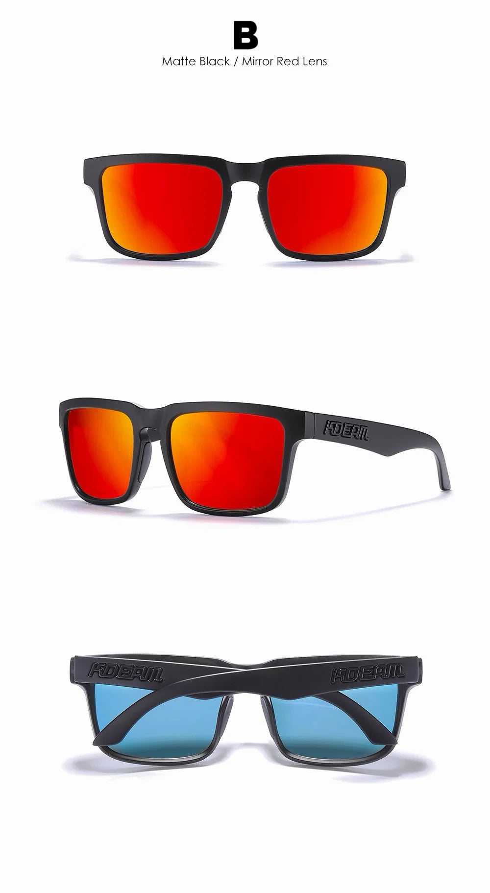Glare Outdoor Sunglasses with UV400 Protection