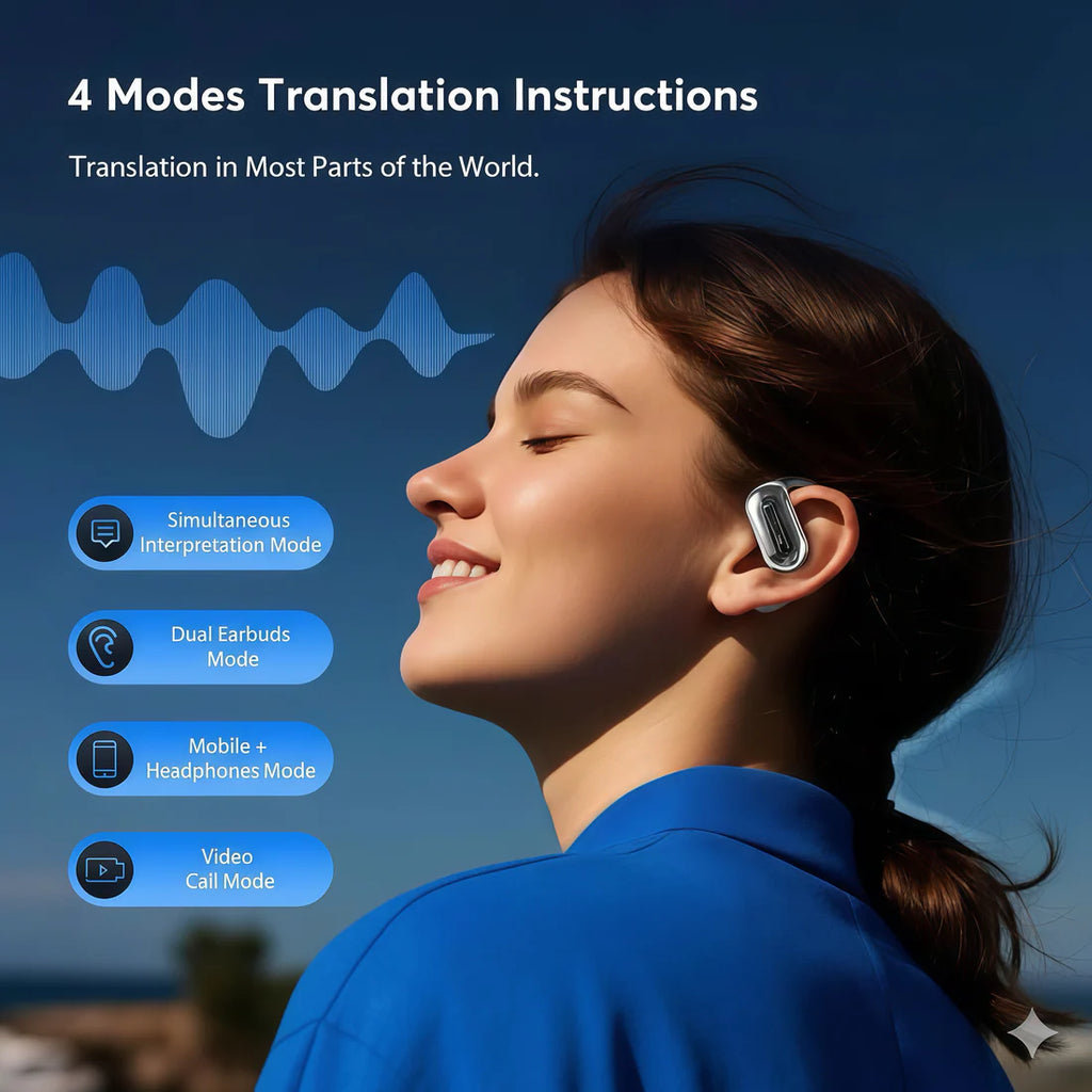 LinguaWave Pro — Real-Time AI Translation Earbuds