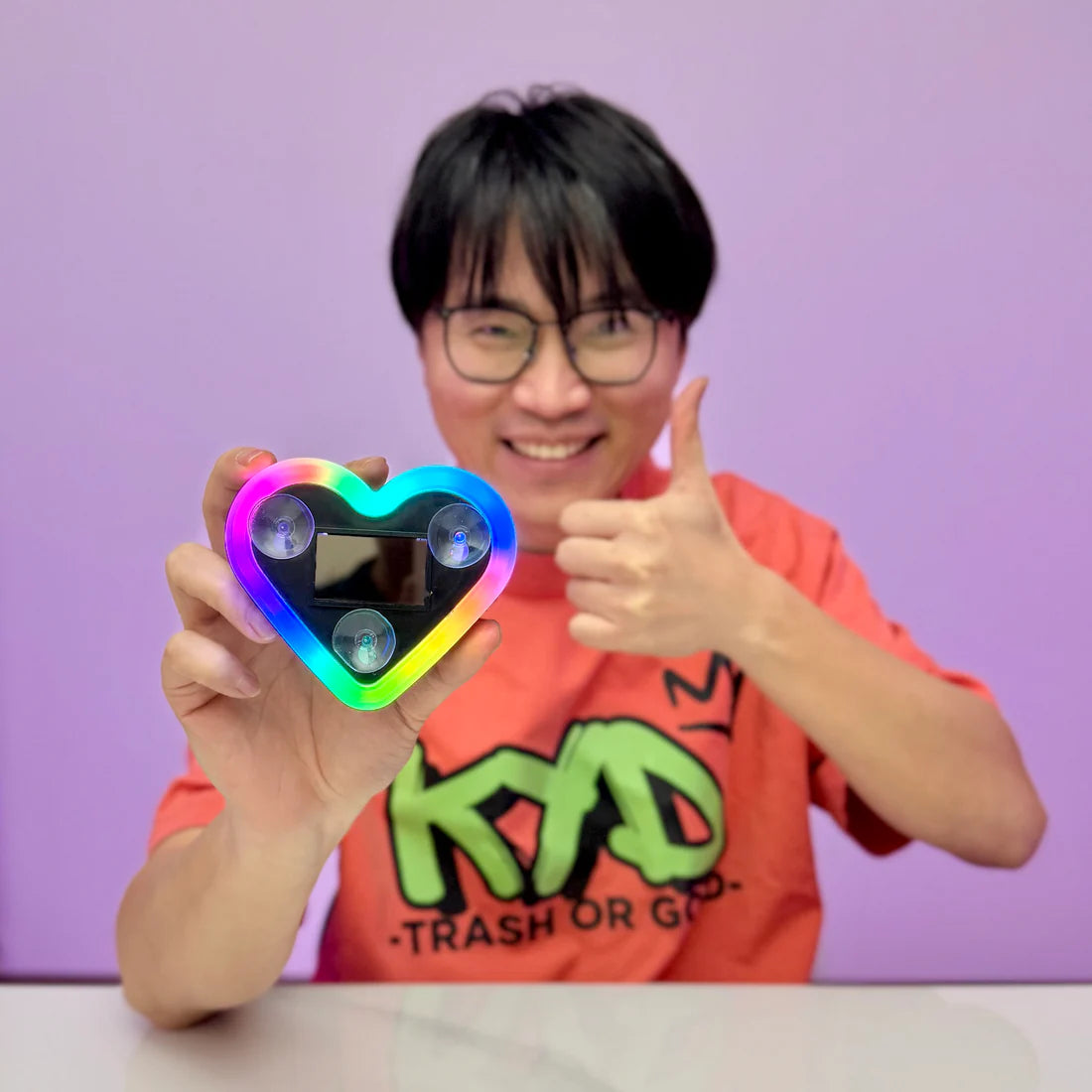LumiHeart RGB Wireless Car Window Light With Smart Lighting