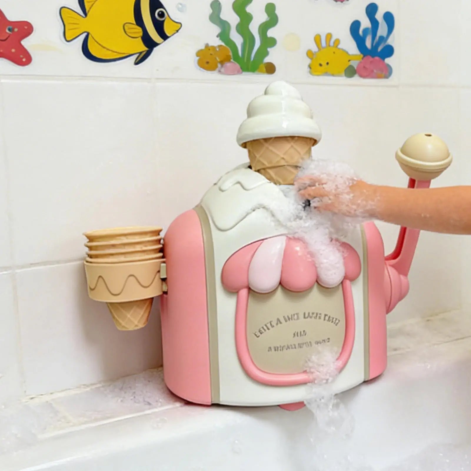 Bath Bubble Maker Ice Cream Bath Toy Child Bathroom