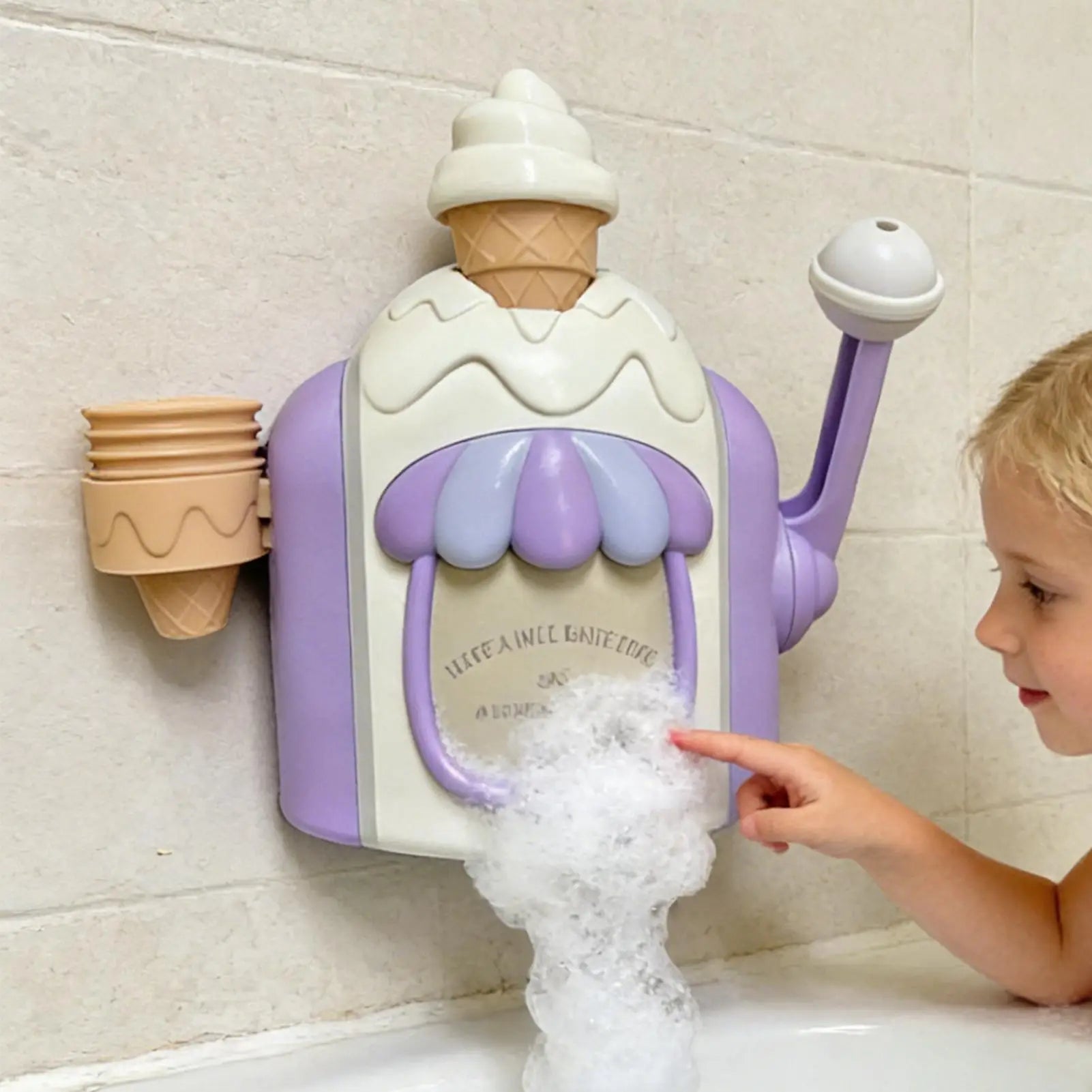 Bath Bubble Maker Ice Cream Bath Toy Child Bathroom