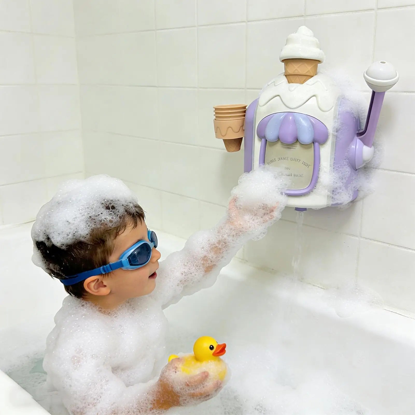 Bath Bubble Maker Ice Cream Bath Toy Child Bathroom