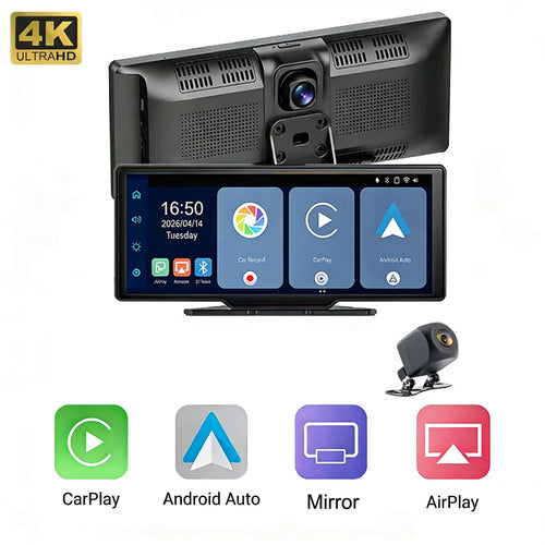 Drive Smarter With Wireless CarPlay & Android Auto with camera