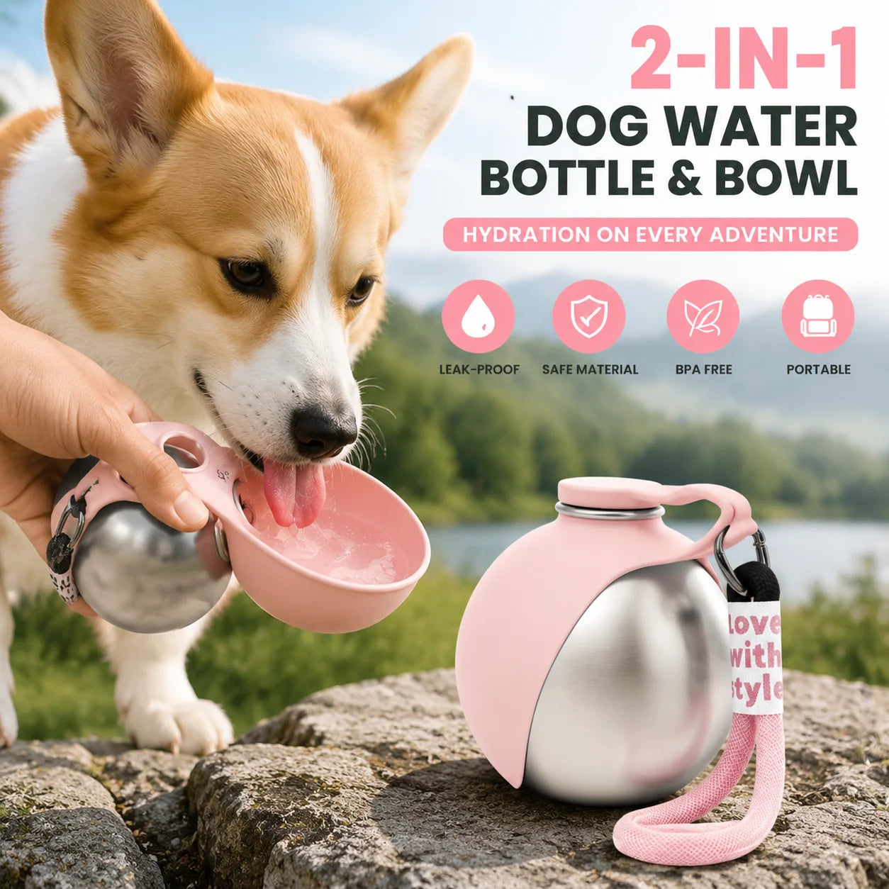 PawSip™ Portable Dog Water Bottle