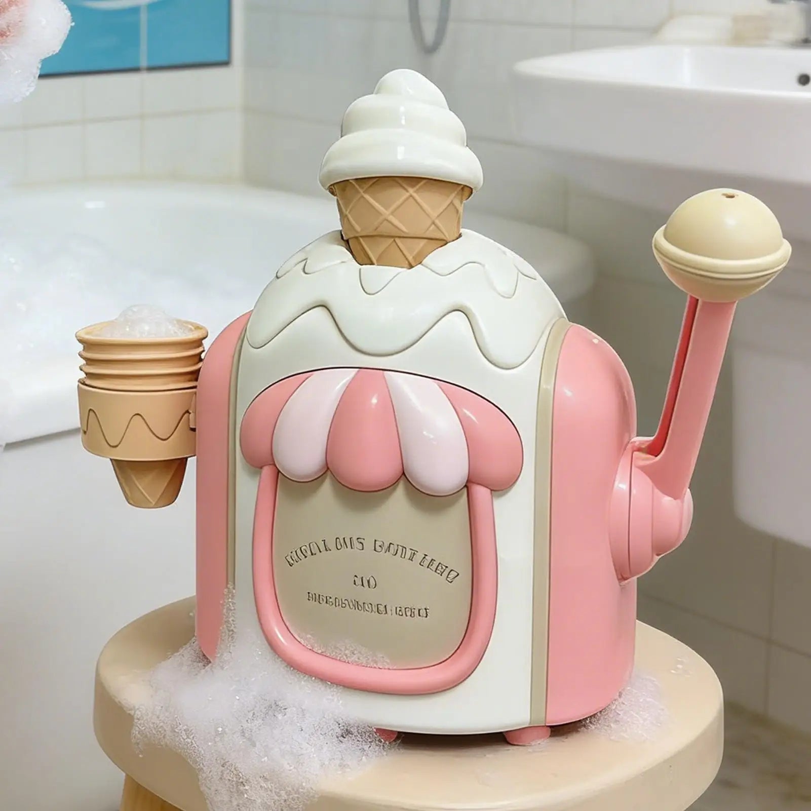 Bath Bubble Maker Ice Cream Bath Toy Child Bathroom